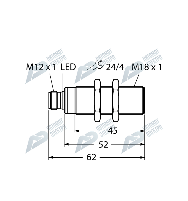 Ультразвуковой датчик TURCK RU50L-S18-AP8X-H1141