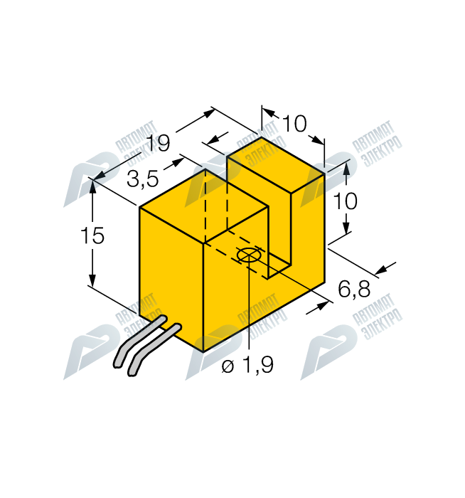 Индуктивный щелевой датчик TURCK SI3.5-K10-Y1