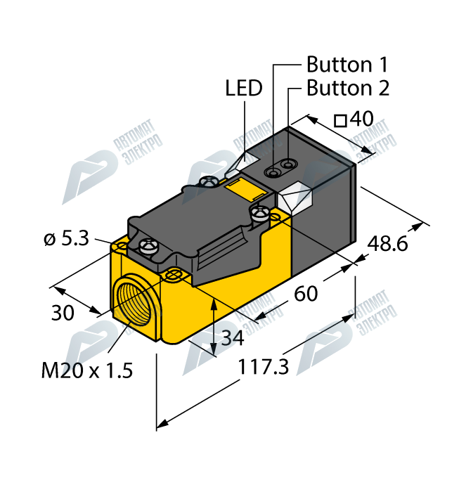 Ультразвуковой датчик TURCK RU200-CP40-2UN8X2T