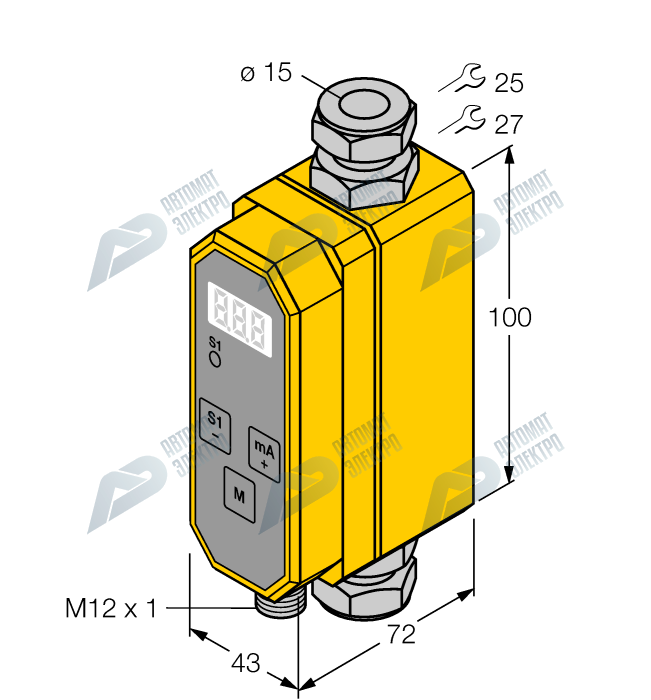 Расходомер TURCK FCMI-15D12DYA4P-LIUP8X-H1141/S1352