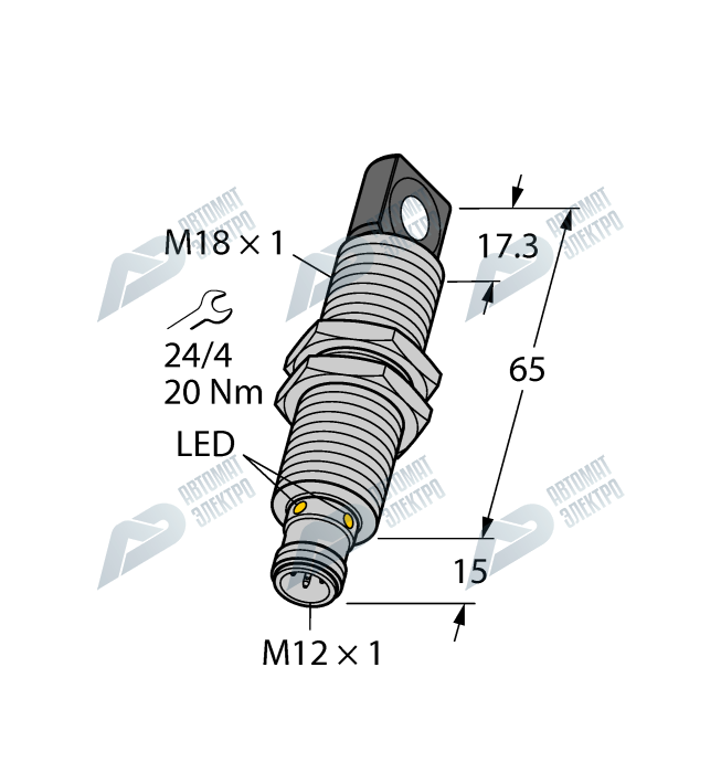 Ультразвуковой датчик TURCK RU100L-M18MS-UN8X2-H1151