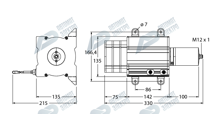 Тросиковый энкодер TURCK DW30000-135-7E-H1441