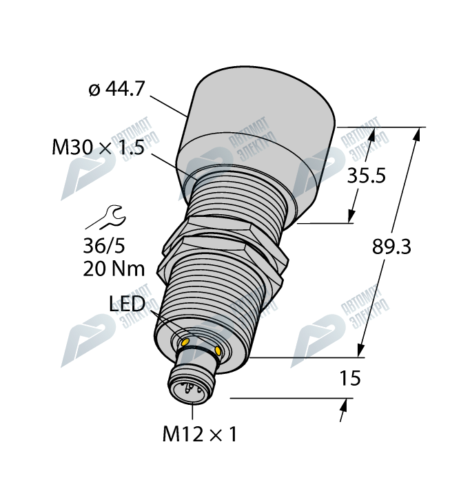 Ультразвуковой датчик TURCK RU600U-M30M-2UP8X2-H1151