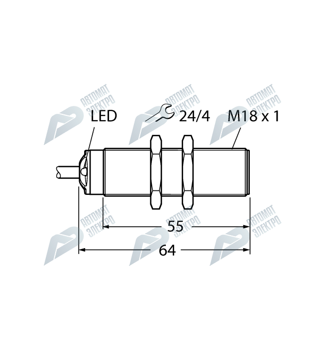 Ультразвуковой датчик TURCK RU50U-S18-AP8X