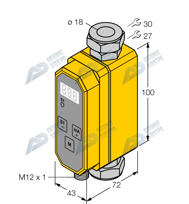 Расходомер TURCK FTCI-18D15A4P-LI-UP8X-H1141