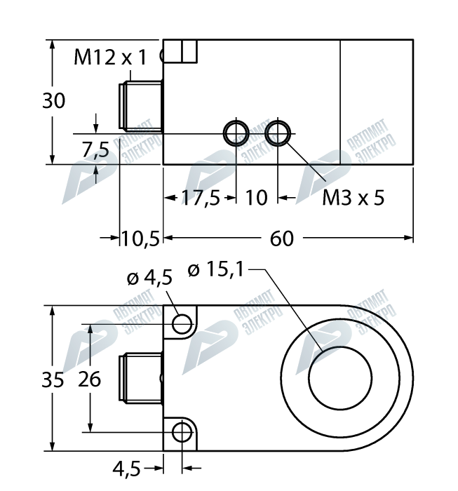 Кольцевой датчик TURCK BI15R-W30-DAN6X-H1141