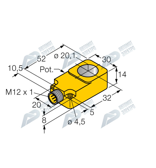 Кольцевой датчик TURCK BI20R-Q14-LU-H1141