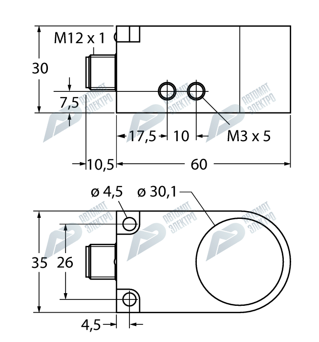 Кольцевой датчик TURCK BI30R-W30-DAN6X-H1141