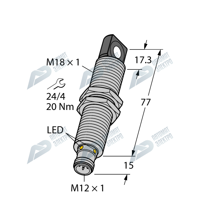 Ультразвуковой датчик TURCK RU130U-M18ES-LI8X2-H1151