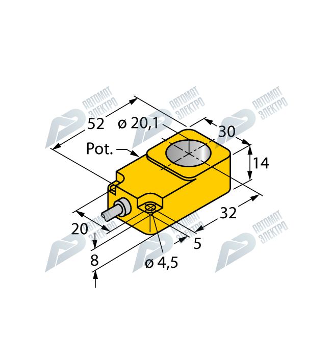 Кольцевой датчик TURCK BI20R-Q14-LU
