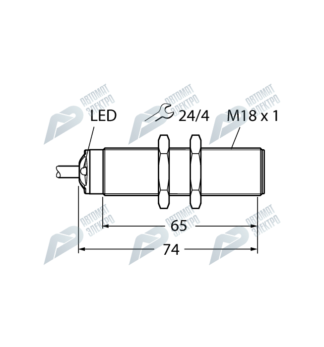Ультразвуковой датчик TURCK RU50U-S18-LI8X
