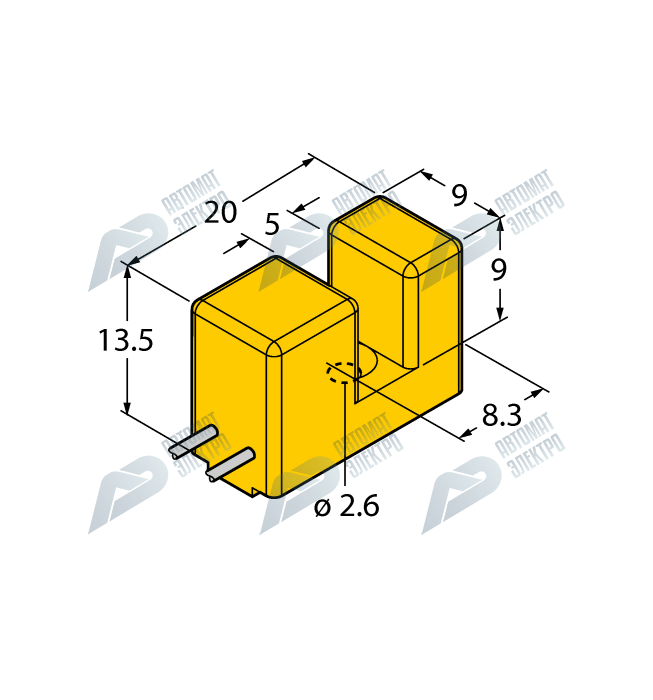Индуктивный щелевой датчик TURCK SI5-K09-Y1